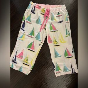 Pink sailboat pj bottoms